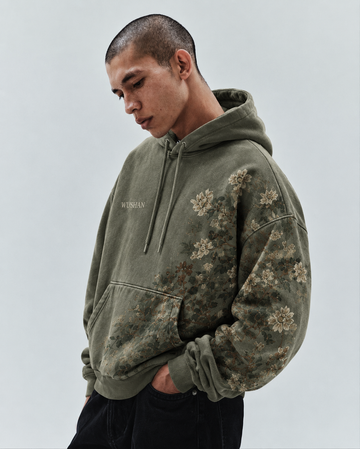 Botanical Shadow Oversized Hoodie
