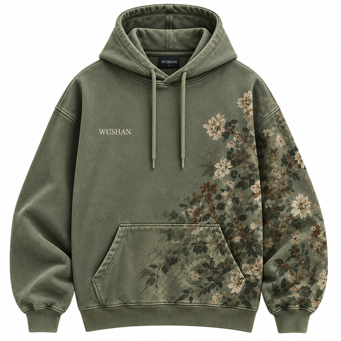 Botanical Shadow Oversized Hoodie